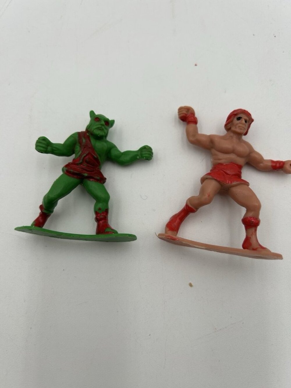 Vintage Arco Toys Sword and The Sorcerer Green Monster & warrior Plastic Figure